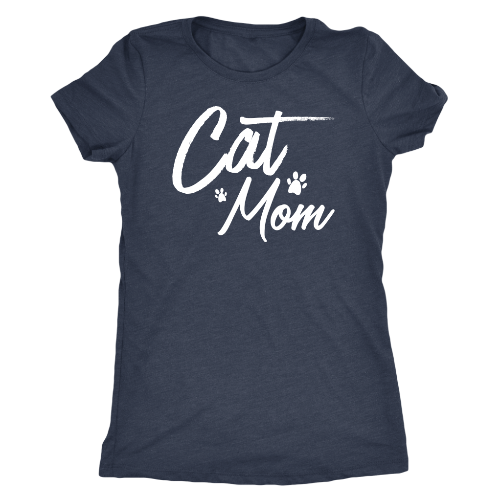 Cat Mom Triblend Shirt