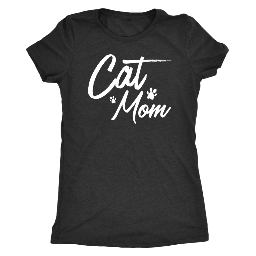 Cat Mom Triblend Shirt